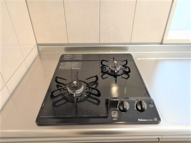 ルミナスＡのキッチン|ガスコンロ付き（イメージ）