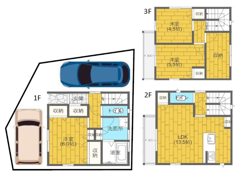 明石市魚住町西岡の間取り|間取り図はこちら。