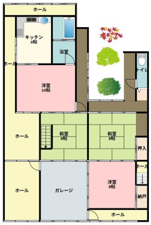 【間取り】 | 春日町黒井中古戸建800万円 | 1F
