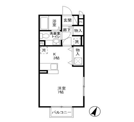 【間取り】 | セジュールコトＢ