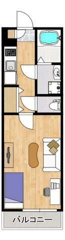 888N鳩ヶ谷の間取り|配置例1