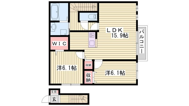 パストラル小野の間取り