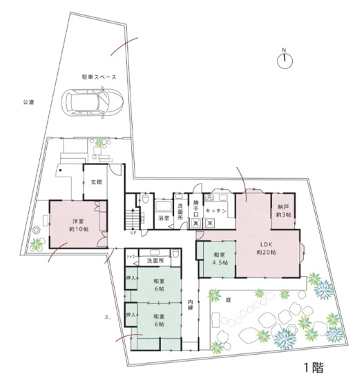 【間取り】 | K22083-上賀茂 | 1F