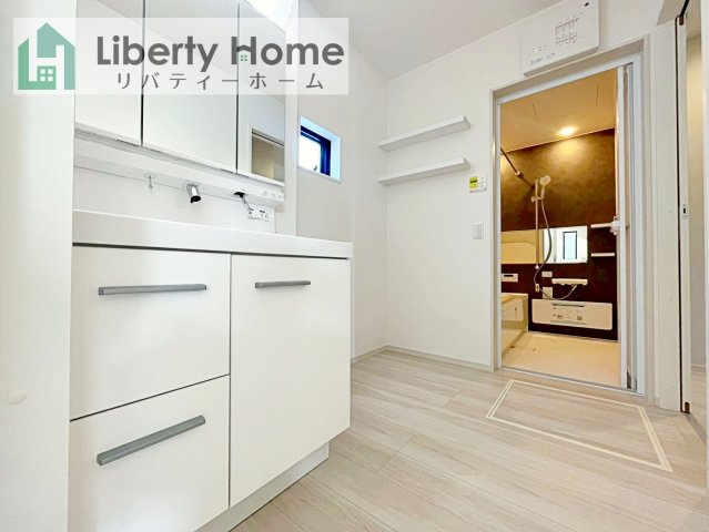 水戸市東台1期　新築戸建　3号棟の脱衣所