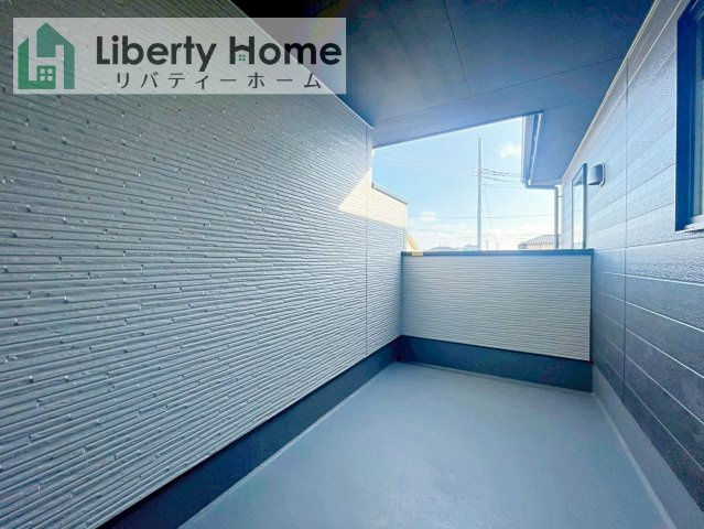 水戸市東台1期　新築戸建　3号棟のバルコニー