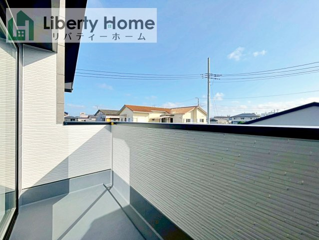 水戸市東台1期　新築戸建　3号棟のバルコニー