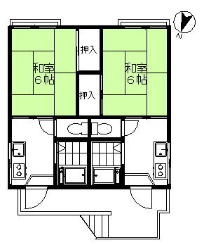 左側が２０１号室です。