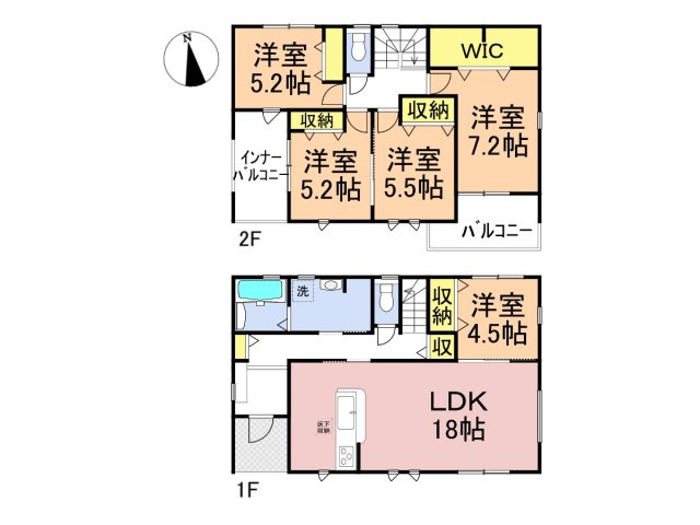 リーブルガーデン　岐阜市西鶉6丁目　全5区画分譲の間取り|■4号棟　■ヤマダ不動産　株式会社リライフ　
■夢のマイホーム購入をフルサポートします！