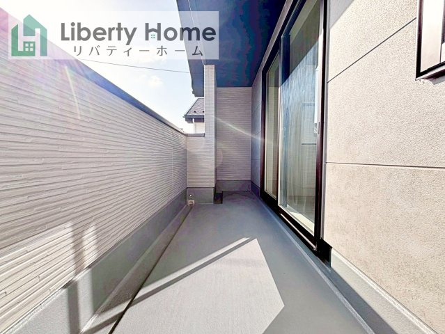 水戸市東台1期　新築戸建　2号棟のバルコニー