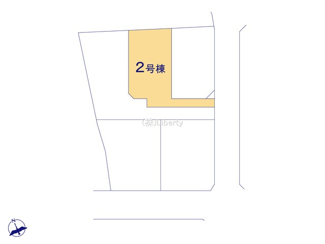 水戸市東台1期　新築戸建　2号棟の区画図