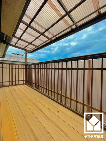 伏見区桃山町遠山のバルコニー