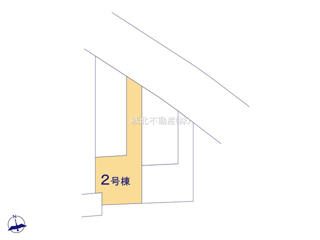 練馬区大泉町4丁目 全4棟 2号棟の区画図