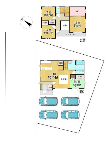 -三丁目不動産- 深谷市人見　吹き抜けのあるお家の間取り