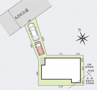 【区画図】 | 【仲介手数料無料！！】府中市紅葉丘１丁目　新築戸建て（全1棟）1号棟　5480万円