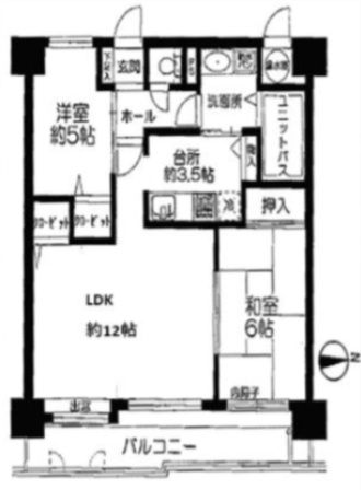 【間取り】 |  ロワールマンション篠栗３