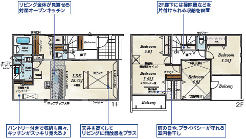 川越市砂新田１丁目 ３期 全２棟　２号棟の間取り|3LDK+パントリー