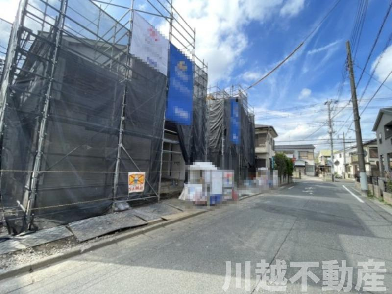 川越市砂新田１丁目 ３期 全２棟　２号棟の前面道路含む現地写真