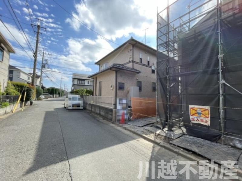 川越市砂新田１丁目 ３期 全２棟　２号棟の前面道路含む現地写真
