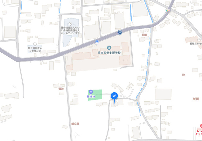 【地図】 | 石巻市蛇田字雷神8-1