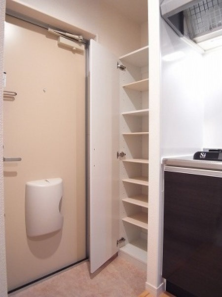 リブリアプリコットガーデンの玄関