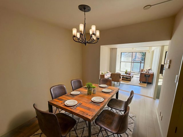 メゾンベール桜台の居間・リビング|家具・家電はイメージになります。