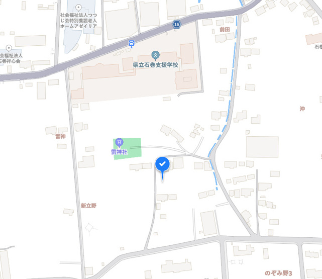【地図】 | 石巻市蛇田字雷神4