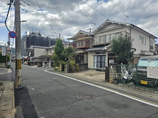 京都市右京区太秦西野町の売地の外観|前面道路約６ｍ