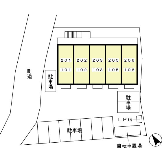 サンガーデンの区画図