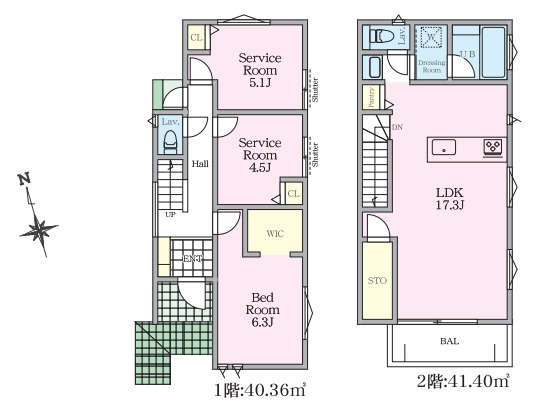 藤沢市石川　新築戸建　全2棟1号棟