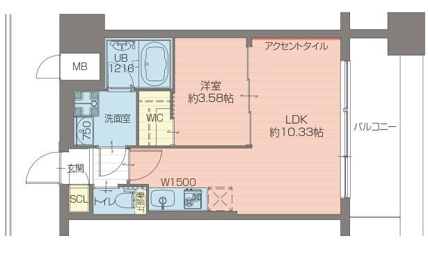 プレジオ弁天町EUROの間取り
