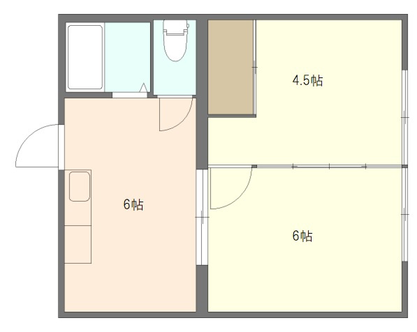 コーポ大南の間取り