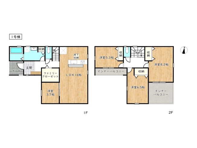 【間取り】 | 姫路市奥山4期／全3棟