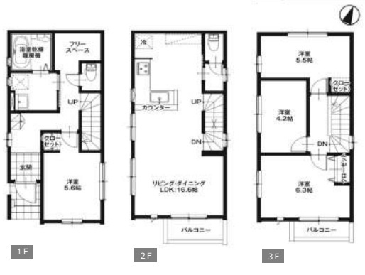 さいたま市大宮区堀の内町　1期　新築一戸建て　スタイル　01の間取り|さいたま市大宮区堀の内町　1期　新築一戸建て　スタイル　01、4LDK、土地面積75.07m2、建物面積96.05m2