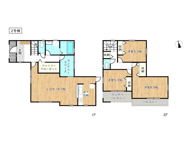 【間取り】 | 姫路市奥山4期／全3棟