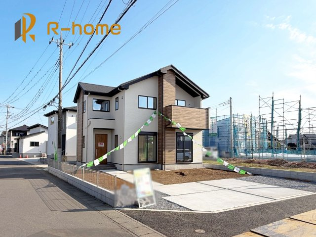 牛久市牛久町7期　新築戸建て　5号棟の外観|ご予約を頂ければ、『平日』はもちろん『早朝』や『夜間』もご見学可能です♪お気軽にお申し付けください♪