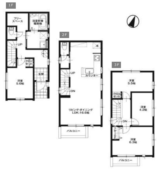 さいたま市大宮区堀の内町　1期　新築一戸建て　スタイル　02の間取り|さいたま市大宮区堀の内町　1期　新築一戸建て　スタイル　02、4LDK、土地面積75.10m2、建物面積96.05m2