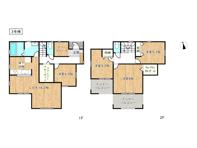 【間取り】 | 姫路市奥山4期／全3棟