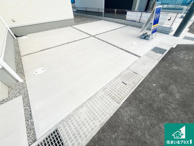 姫路市奥山　第4期　新築一戸建ての駐車場|駐車スペース！散水栓があるので、こまめに愛車を洗えます！