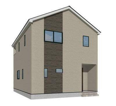 【外観パース】 | 山形市小白川町2号棟【新築建売】 | 2号棟完成予想図！早期予約受付中です！