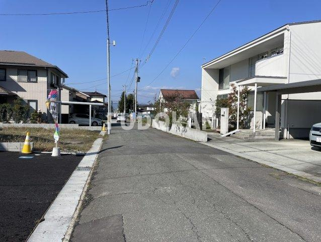 山形市小白川町5号棟【新築建売】の前面道路含む現地写真|前面道路