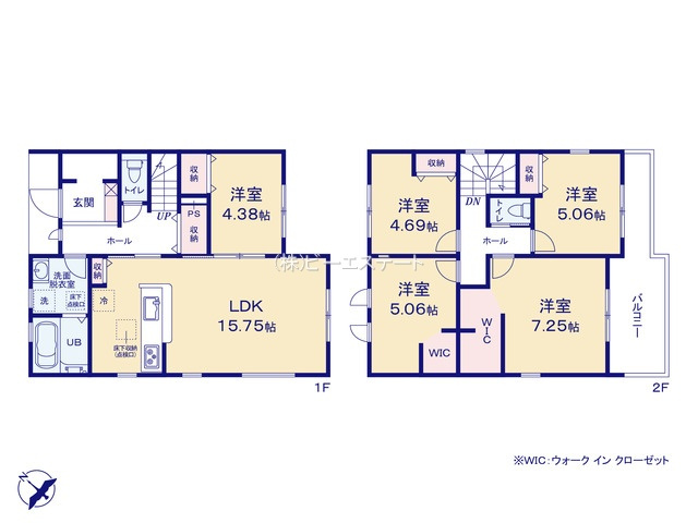 【間取り】 | 知多市八幡堀切　3号棟