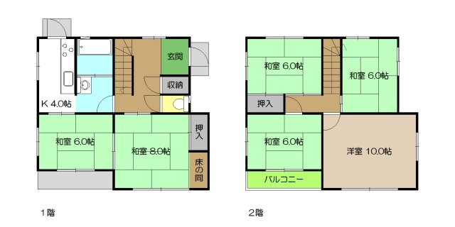 【間取り】 | 中古一戸建　高知市愛宕町3丁目