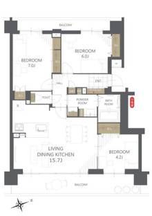 【間取り】藤和シティホームズ大須南 