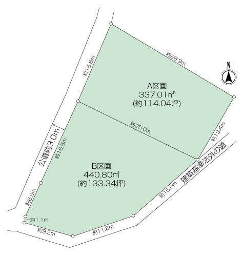 下宮田建築条件無売地の画像