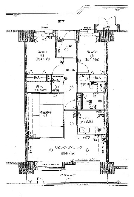 サンライズマンション岩出Ⅹの間取り