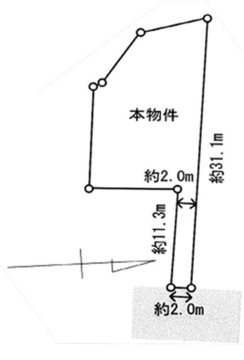 鎌倉市腰越　中古戸建の区画図
