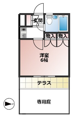 コーポミヤBの間取り
