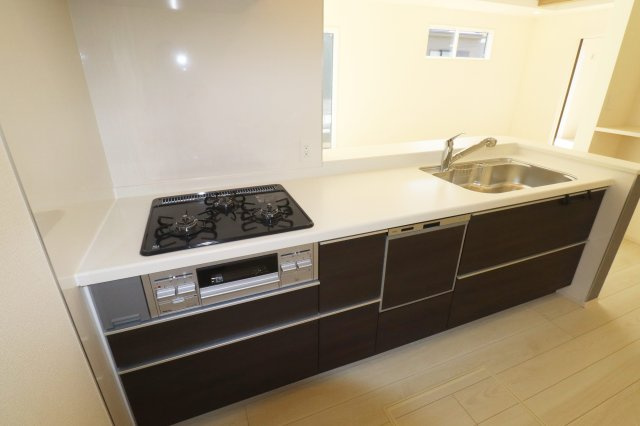 郡山市芳賀３丁目　　　１号棟　　　芳賀小学校、郡山第４中学区の外観パース|北側から見た区画全体外観ＣＧパース