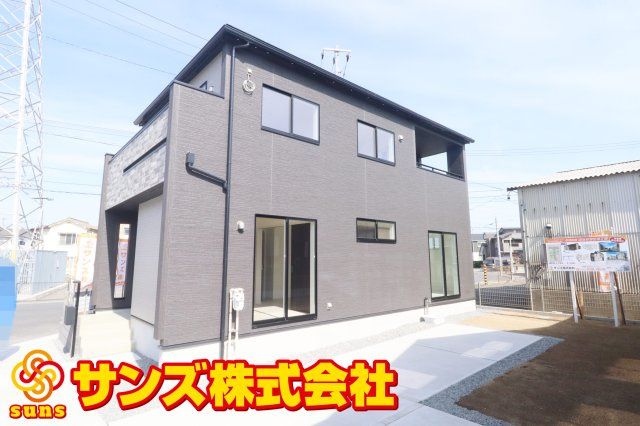 郡山市芳賀３丁目　　　１号棟　　　芳賀小学校、郡山第４中学区の外観|南西側から見た外観