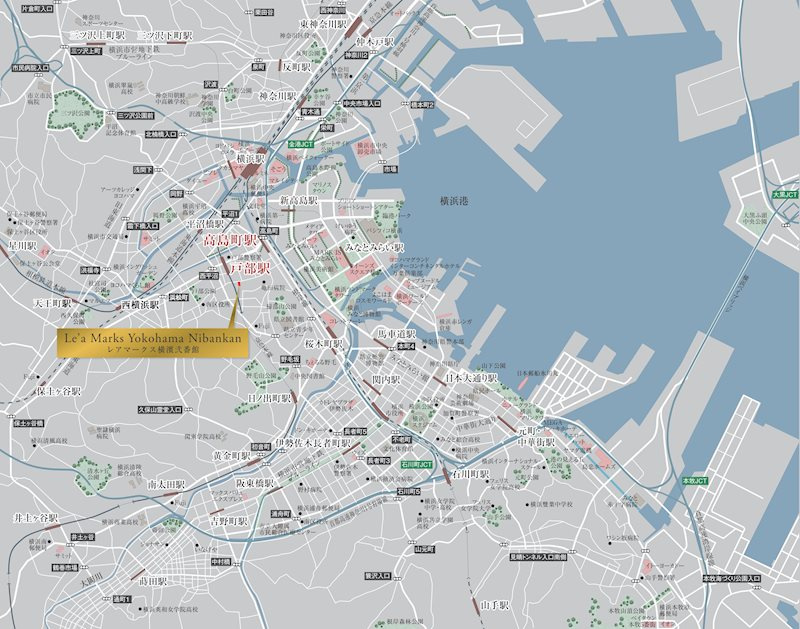 Le'a MARKS横濱弐番館の地図